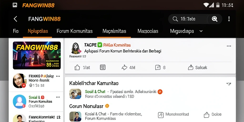 Antarmuka pengguna FANGWIN88 yang menarik dan interaktif.