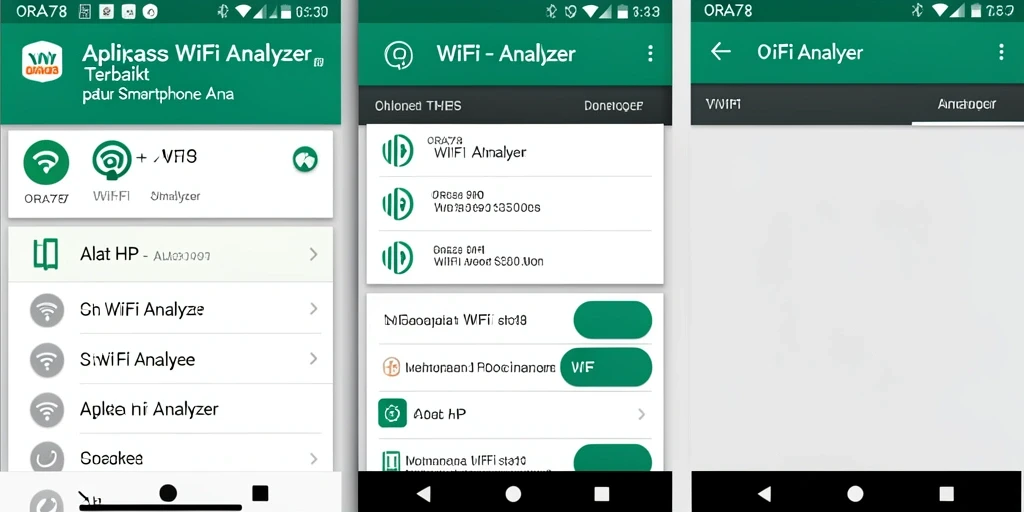 Antarmuka ORA78 menampilkan informasi jaringan WiFi secara jelas dan informatif.