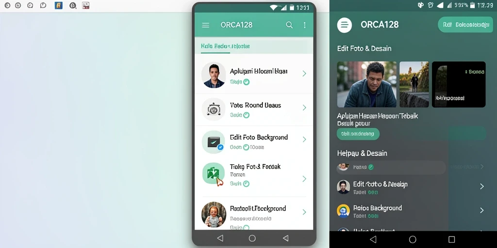 Tampilan antarmuka aplikasi ORCA128 saat menghapus background.