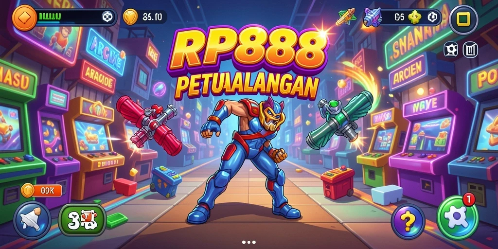 Tampilan antarmuka RP888 yang ceria dan penuh warna menjadikan pengalaman bermain semakin menyenangkan.